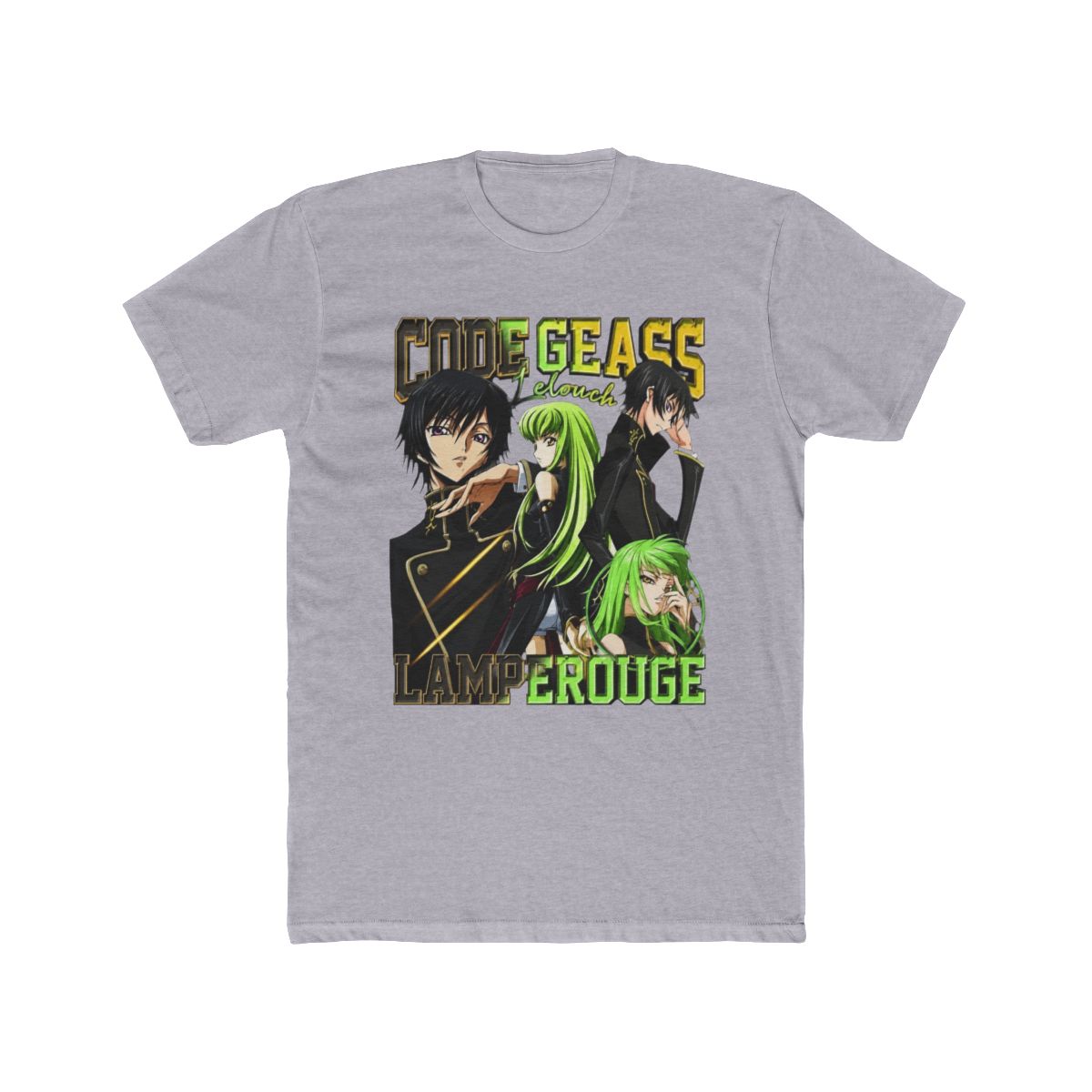 Bandai Code Geass Lelouch of the Rebellion anime merchandise T Shirt for men and women American-style high street short-sleeve couples outfit - Official T-Shirts merchandise